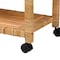 Bali & Pari Delphine Modern Bohemian Natural Rattan Kitchen Cart 239-13429-ZORO - alternate 8
